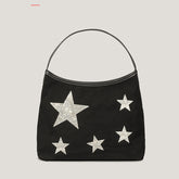 Retro Five-pointed Star Rhinestone Tote Bag For Women