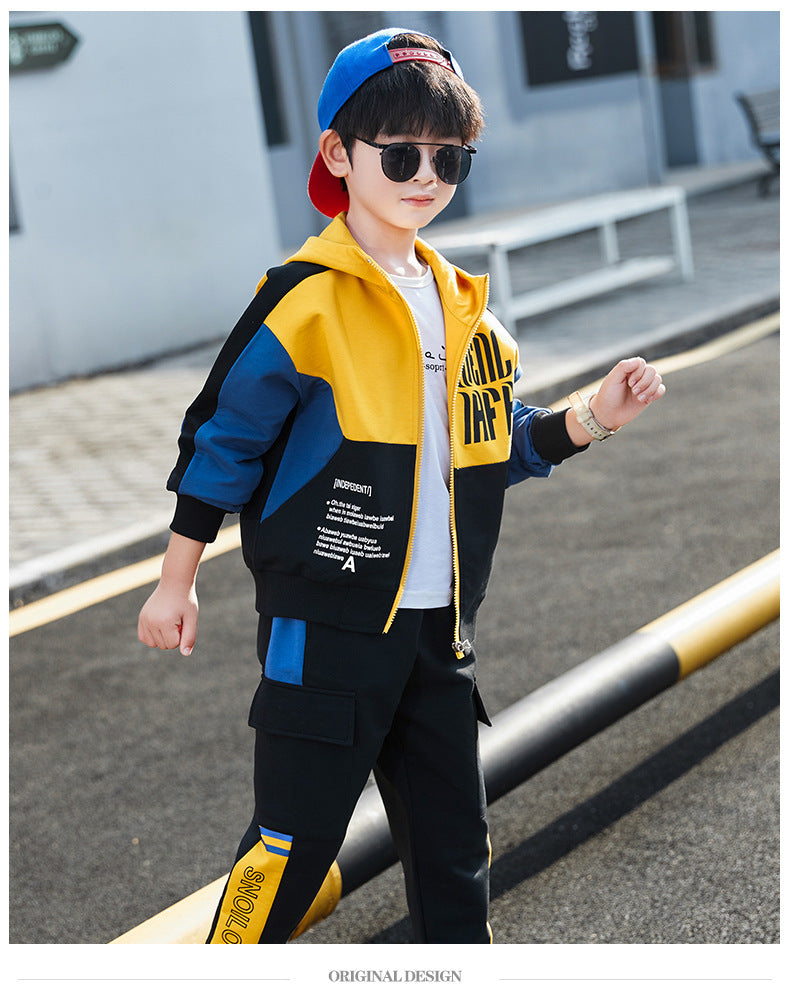 Boys Spring Clothing Sports Jacket Trousers Suit