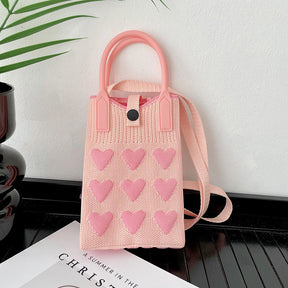 Love Mini Knit Shoulder Crossbody Bag