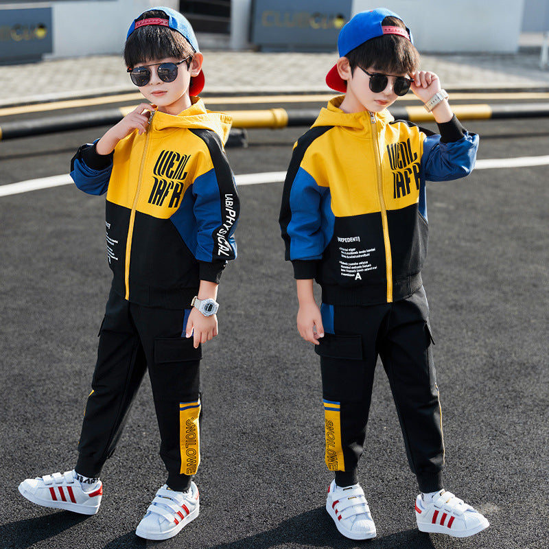 Boys Spring Clothing Sports Jacket Trousers Suit