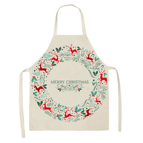 Christmas Series Cotton And Linen Apron