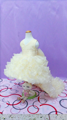 Trailing dress flower girl tuxedo small dress