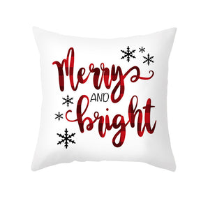 Christmas office sofa printing throw pillow