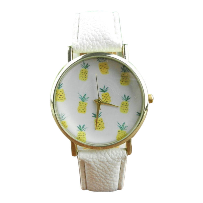 Pineapple pattern watch