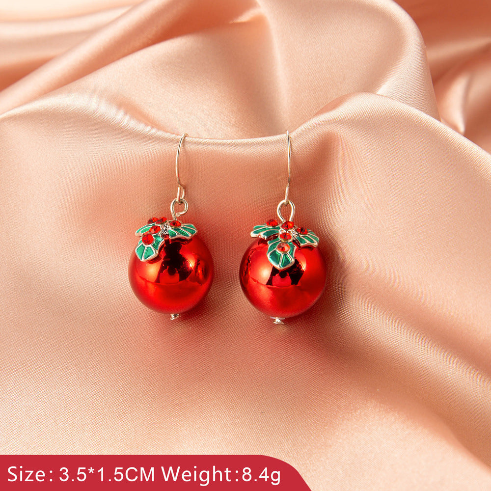 Creative Christmas tree earrings