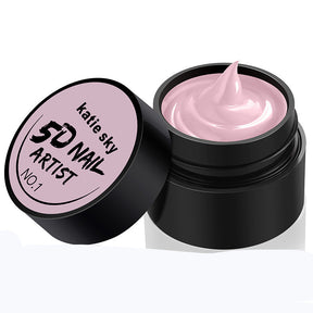 Painted Metal Painted Glue 5D Three-dimensional Nail Phototherapy Pull Line Nail Polish Glue