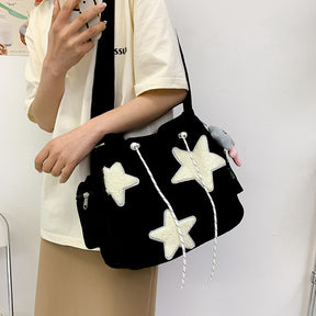 Cute Wild Casual Five-pointed Star Crossbody Bag