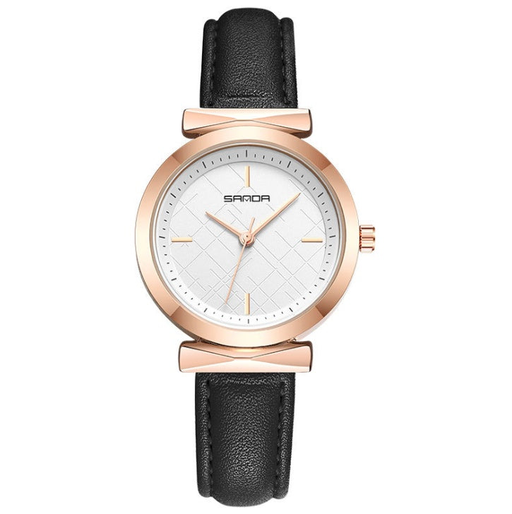 Girls watch Korean version of the retro trend scale waterproof quartz watch