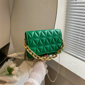 Solid Color Simple Chain Shoulder Bag