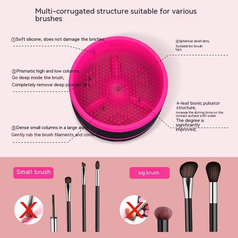 Electric Cosmetic Brush Cleaning Device Type-c Suit Beauty Tools