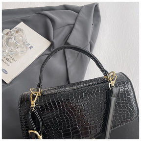 Mining Stone Pattern Stitching Square Pouch Women's Classic All-match Niche Shoulder Bag