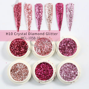 Glitter Set Mermaid Aurora Nail Powder