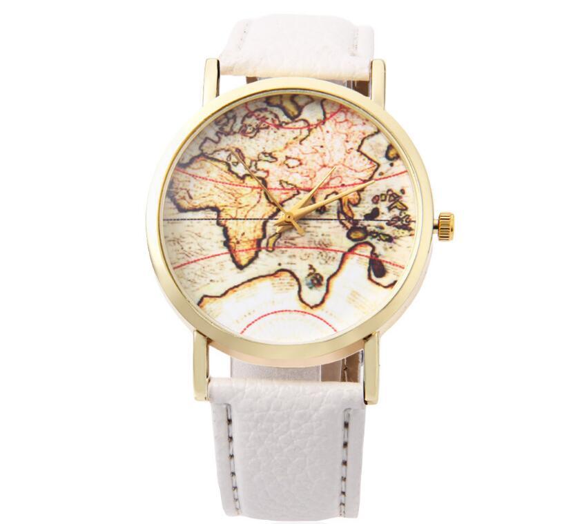 Vintage Earth World Map Watch