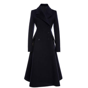 Elegant Slim Fit Women's Woolen Coat