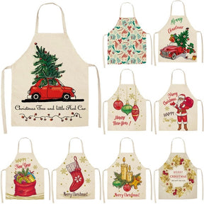 Christmas Series Cotton And Linen Apron