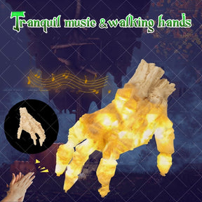 Halloween Electric Luminous Crawling Hand Animated Decoration Induction Luminous Decoration Zombie Hand With Spooky Sound