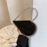 High-grade Diamond-embedded Niche Love Handbag Women's Bag