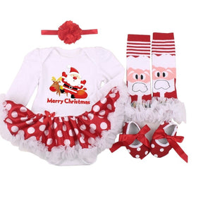 Four-piece Christmas Gift Newborn Clothing Set Baby