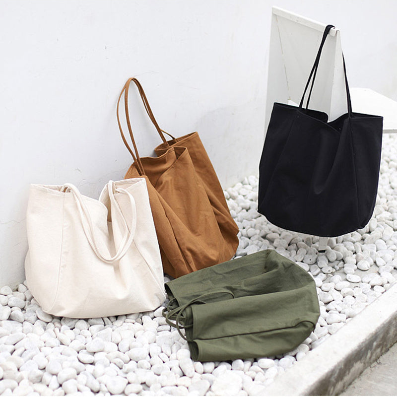 Women Handbags High Capacity Shoulder Bags For Shopping Canvas Totes