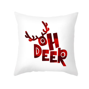 Christmas office sofa printing throw pillow