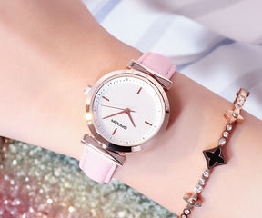 Girls watch Korean version of the retro trend scale waterproof quartz watch