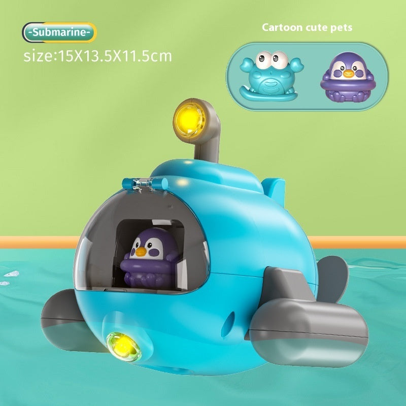 Water Toys Luminous Catapult Submarine Bath Toys