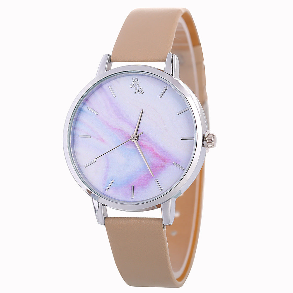 Ladies watch with color-changing belt