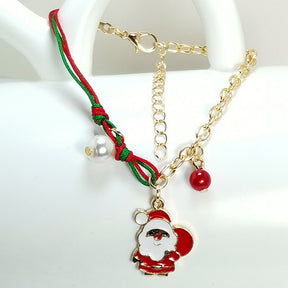 Santa Claus Tree Snowflake Elk Snowman Bracelet