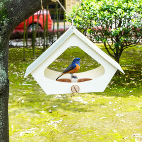 European-style Simple Iron Bird Food Anti-rain Outdoor Courtyard Decoration Bird Nest