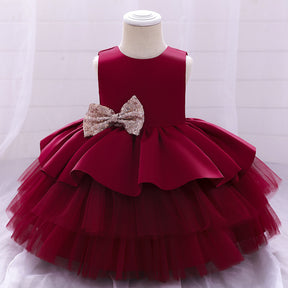 One year old princess dress wedding dress