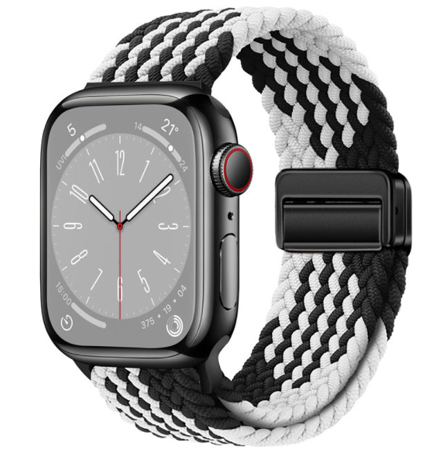 Magnetic Buckle Woven Loop Integrated Strap