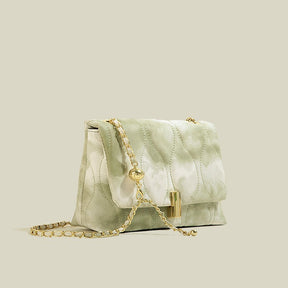 Texture Chain Crossbody Shoulder Small Square Bag