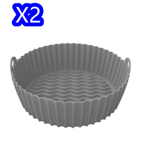 Silicone Basket Pot Tray Airfryer Liner For Air Fryer Reusable Container Accessories Pan Baking Mold Canister Shape Protector