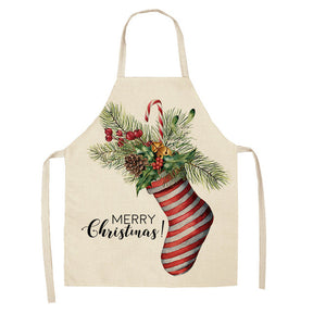 Christmas Series Cotton And Linen Apron