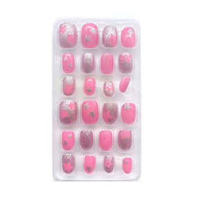 Children's 24 Piece Pocket Cartoon Caring Wearable Nail Care Sticker