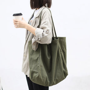 Women Handbags High Capacity Shoulder Bags For Shopping Canvas Totes