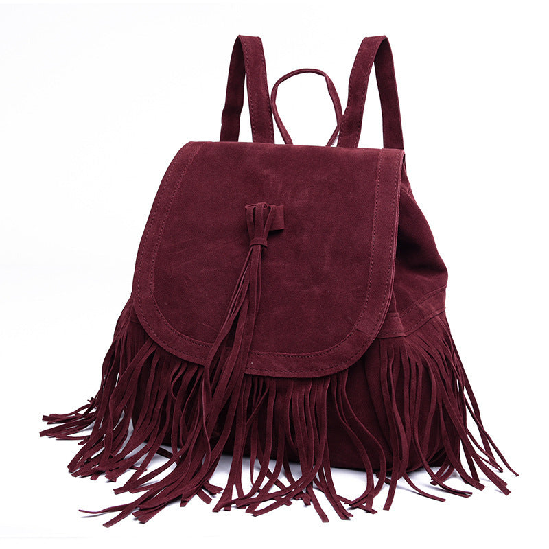 A new trade in Europe and the United States on behalf of Bag Backpack backpack fringed fashion bags