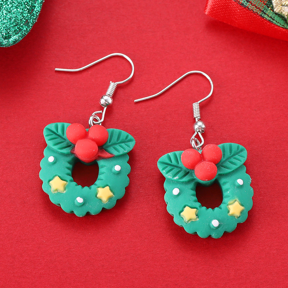 Cartoon Creative Christmas Earrings Fashion