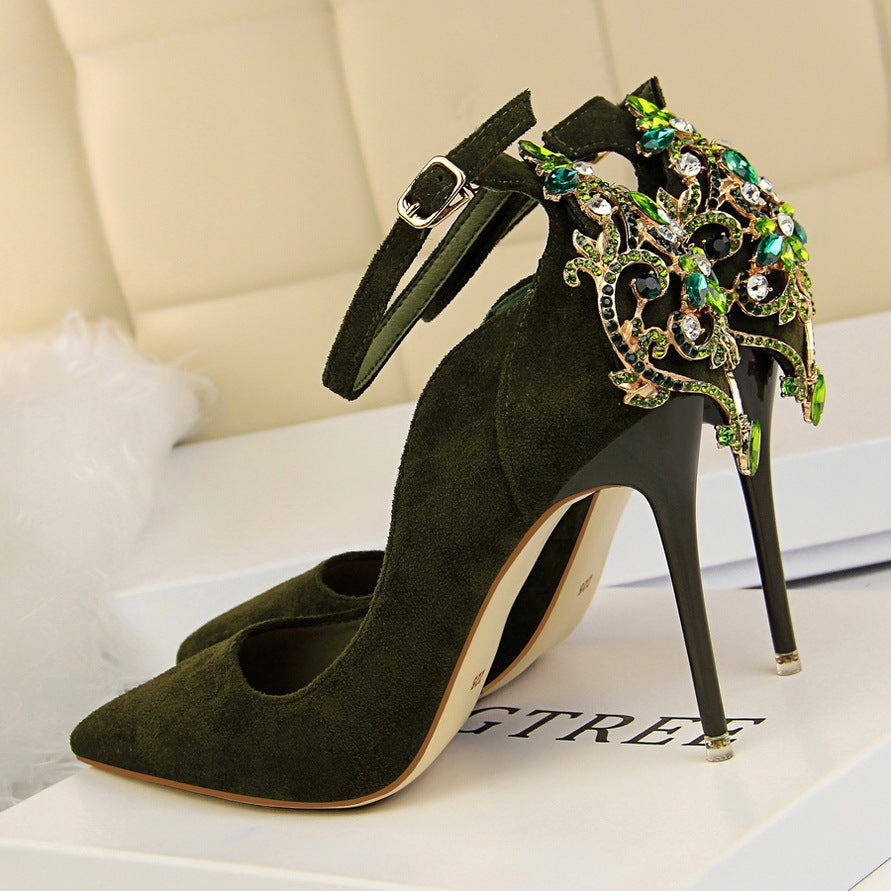 High heel wedding shoes