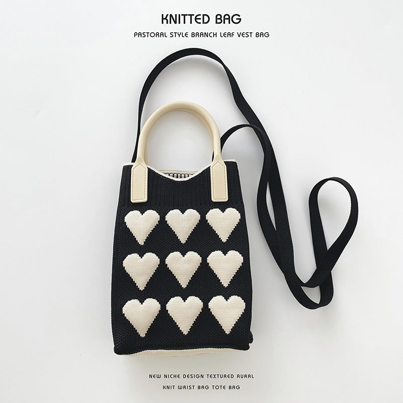 Love Mini Knit Shoulder Crossbody Bag