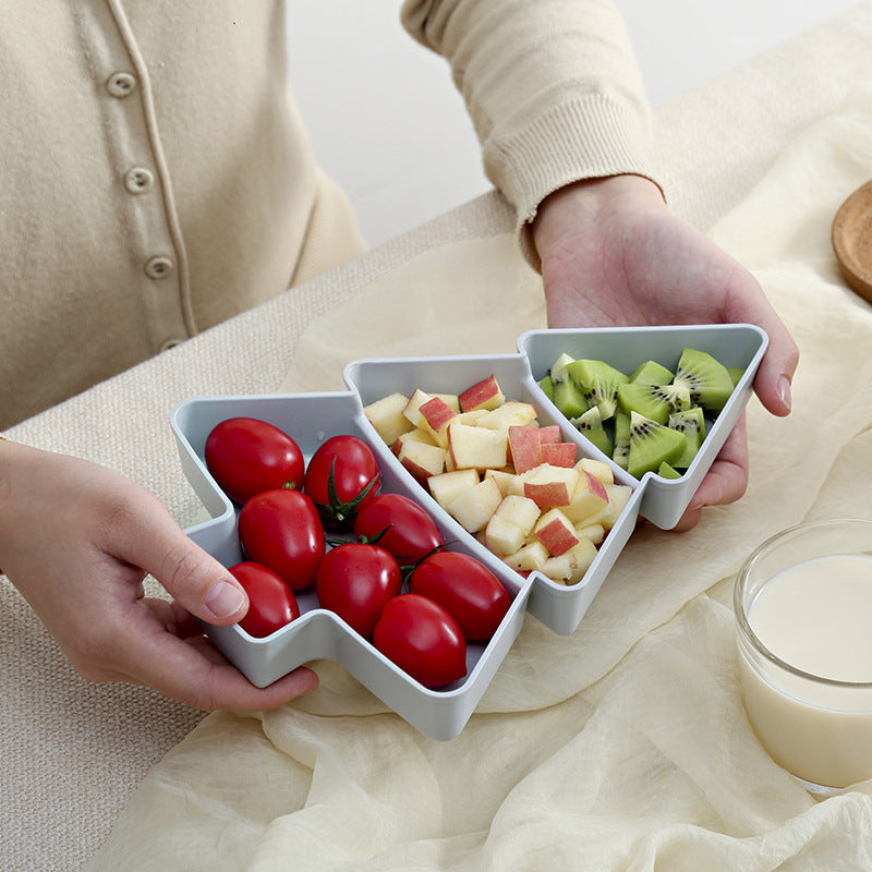 Christmas tree trunk fruit tray