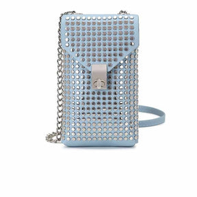 Fashion Soft Leather Rivet Crossbody Chain Bag