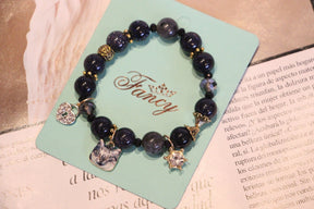 Vintage Natural Stone Crystal Love Bracelet