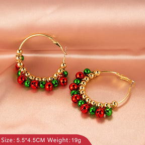 Creative Christmas tree earrings