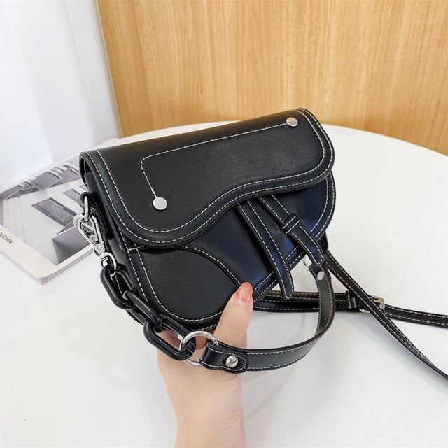 Korean all-match one-shoulder saddle bag