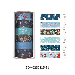 Creative Christmas Gift And Paper Adhesive Tape Journal Tape Christmas Decoration Material Cute Christmas Tape