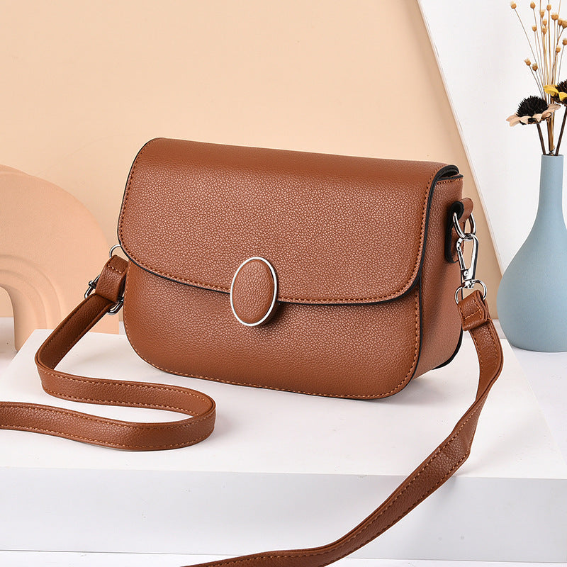 Women's Shoulder Bags Solid Color Small Square Bag Messenger Flap Bag