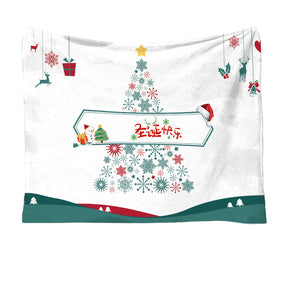 Christmas Flannel Printed Blanket