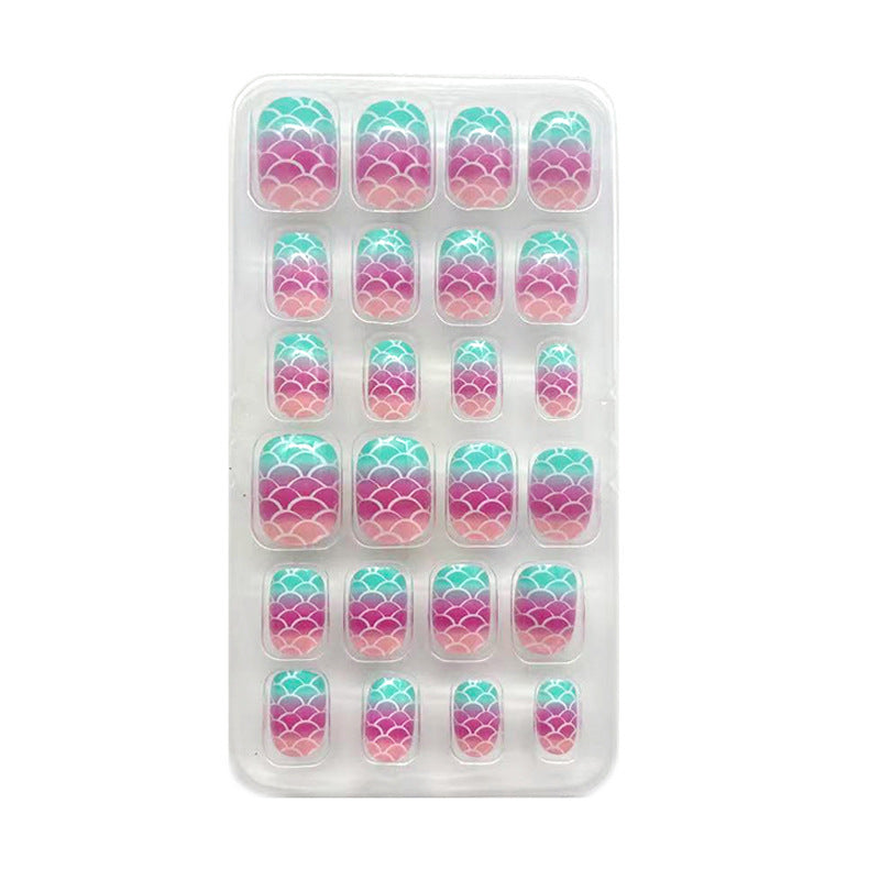 Children's 24 Piece Pocket Cartoon Caring Wearable Nail Care Sticker