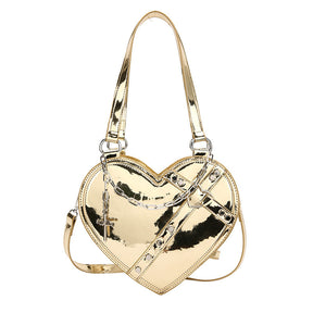 Chain Heart-shaped Bags Large Capacity Love Shoulder Bag For Women Valentine's Day